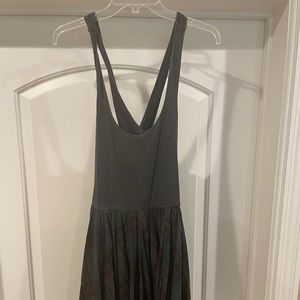 Free People cross back plaid dress